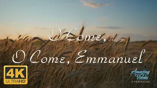 O Come, O Come, Emmanuel - Classical Guitar and Flute. Christian Hymn Psalm. Music Video 4K Ultra HD