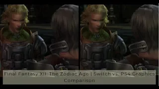 Final Fantasy XII: The Zodiac Age | Nintendo Switch vs. PS4 Graphics Comparison (Direct-Feed)