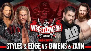 The Road to WrestleMania - AJ Styles & Edge vs Kevin Owens & Sami Zayn | WWE 2K22 Universe Mode