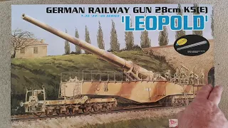 Dragon 1/35 German Railroad Gun 28cm K5(E) "Leopold" - Kit Review