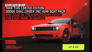 Asphalt 9 Legends| Dodge Challenger 392 Hemi Scat(15th-anniversary Gameplay)