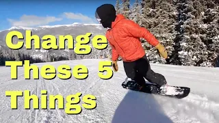 Habits that make snowboarding way harder| Beginner Guide