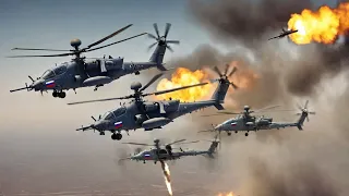 13 Minutes Ago! 17 Russian KA-52 Alligator Helicopters Destroyed by Ukrainian M113 Missiles