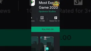 Most expensive game in Google Play store ..