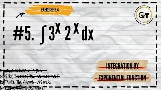 Integration by Exponential Functions, Problem #5. ∫ 3^x 2^x dx