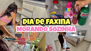 UM DIA INTEIRO DE FAXINA💖🏠 morando sozinha com 19 anos