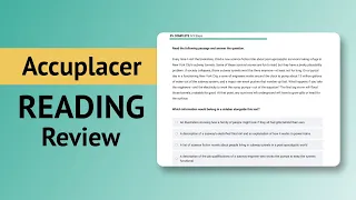 Accuplacer Reading Test Prep (What To Study for the Accuplacer!)