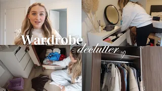 Organise and declutter my wardrobe with me! MOLLY O'FLAHERTY