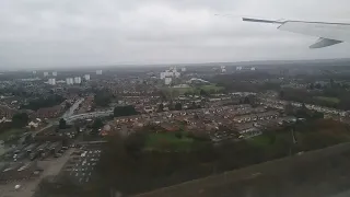 Birmingham airport landing