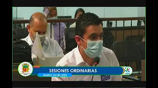 SESIONES ORDINARIAS CONCEJO DE IBAGUÉ PRIMER PERIODO VIERNES 25 DE MARZO DE 2022