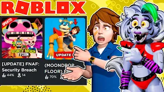 Roxanne Wolf and Gregory Play NEW FNAF SECURITY BREACH RIPOFFS