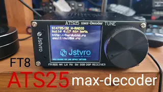 The Jstvro ATS25 Max-decoder is a low-cost portable HF radio receiver