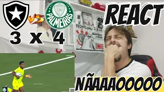 REACT - PALMEIRAS X BOTAFOGO | PALMEIRAS É O TIME DA VIRADA | ÉPICO | ENDRICK MÁGICO