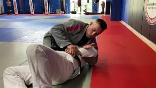 Finishing the Kimura When Opponent Grabs Belt or other Material