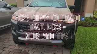 2023 Chevy Colorado Trail Boss -  Mods and Tips # 2