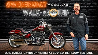 2023 HARLEY-DAVIDSON® FLFBS FAT BOY® 114 HEIRLOOM RED FADE: #harleydavidson #walkaround