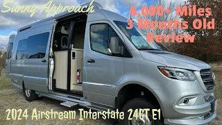 2024 Airstream Interstate 24GT with E1 package. 90-day six thousand mile review.