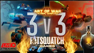 LIVE 3V3 ACTION in Art of War 3 Sandbox with Heroes! created by @AOW3RTS