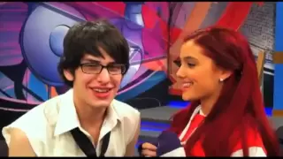 Matt & Ariana - Victorious Set - Kissing Scene