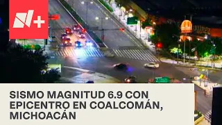 Sismo magnitud 6.9 con epicentro en Coalcoman, Michoacán