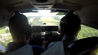 15kts Crosswind Landing in a C172 (Skyhawk)