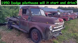 Abandoned 1950 Dodge pilothouse truck will it start and drive?