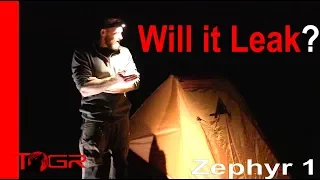 Will It Leak? - ALPS Mountaineering Zephyr 1 Person Tent - Test Night