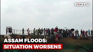 Over 500 Families Live On Train Tracks As Assam Floods Affect 8 Lakh