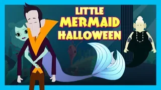 HALLOWEEN STORIES - LITTLE MERMAID | Little Mermaid In Halloween Celebration Story|Kids Hut Stories