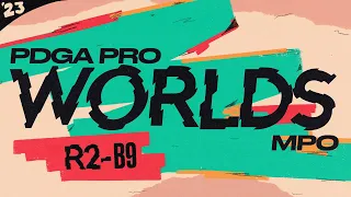 2023 PDGA Pro World Championships | MPO R2B9 | Barsby, McBeth, Wysocki, Dickerson | Jomez Disc Golf
