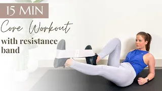 15 Min Resistance Band CORE WORKOUT - At Home Abs Workout  - Beginner Friendly