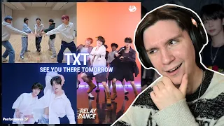 DANCER REACTS TO TXT | 'I'll See You There Tomorrow' Dance Practice, Performance37 & Relay Dance