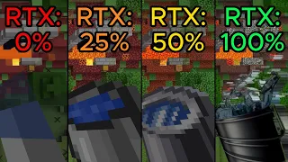 Water Bucket MLG in Minecraft but at Different RTX: