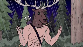 Regular Show - The Deer-Man Wants To Kill Mordecai And Others