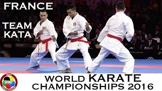 Karate FINAL. Male Team Kata FRANCE. Kata Kanku Sho. 2016 World Karate Championships