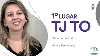 TJ TO: Conheça Allyne Pawlowska, aprovada em 1º lugar para Técnico Judiciário.