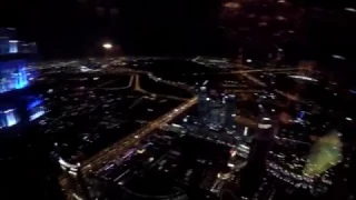 Ночной Дубаи. Башня Халифы. Поющие фонтаны с высоты 125 этажа. Шоу от ОнЖеГоги!