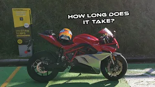 CHARGING // AC vs DC // How long does it take to charge the Energica?