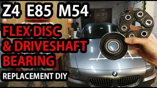 Flex Disk And Driveshaft Bearing Replacement BMW Z4 E85 M54 DIY