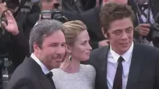 Benicio Del Toro , Emily Blunt and Josh Brolin on Cannes red carpet 'Sicario' stars Blunt,