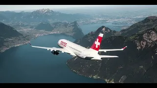 (4K) FLIGHT SIMULATOR 2020 - MAXIMUM GRAPHICS - SWISS AIR A320