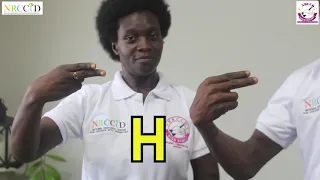 How to sign "THE ALPHABET" | Ghanaian Sign Language | SIGN RIGHT GHANA