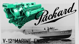 The Packard V-12 PT Boat Engine (audio fixed)