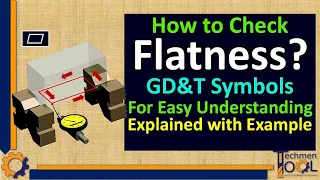 How to check Flatness? | GD&T Symbols | for Beginners | Explained with Example