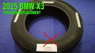 🚗 🚕 2015 BMW X3 Tire Size 🔴