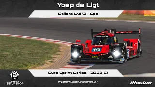iRacing - 23S1 - Dallara LMP2 - Euro Sprint Series - Spa - YL