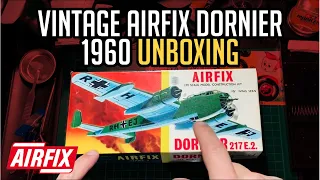 Vintage Airfix Dornier 217 E.2  383 1:72 Scale Model 1960 Release Unboxing