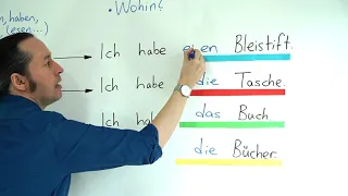 Almanca Temel A1/A2 Ders - 15 "Akkusativ" Almanca İsmin "i" Hali - Was, Wen, Wohin Soruları