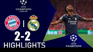 Bayern Munich vs Real Madrid  2-2  highlights Goals  ( Champions league  2024 Semifinals. Leg 1  )