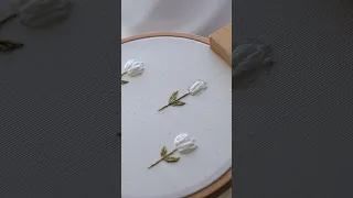 Tulip embroidery tutorial